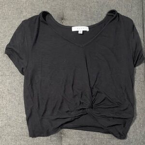 C&C California Black Knotted Short Sleeve Tee